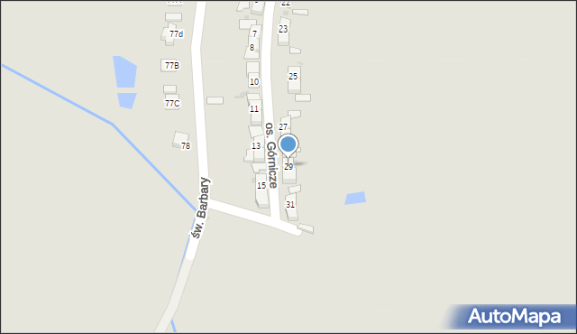 Boguszów-Gorce, Osiedle Górnicze, 29, mapa Boguszów-Gorce