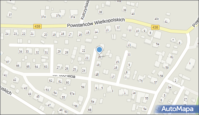 Borek Wielkopolski, Osiedle 600-lecia, 20, mapa Borek Wielkopolski