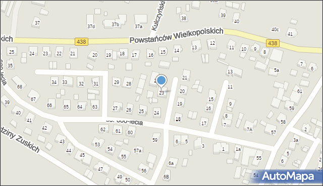 Borek Wielkopolski, Osiedle 600-lecia, 23, mapa Borek Wielkopolski