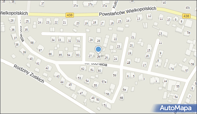 Borek Wielkopolski, Osiedle 600-lecia, 26, mapa Borek Wielkopolski