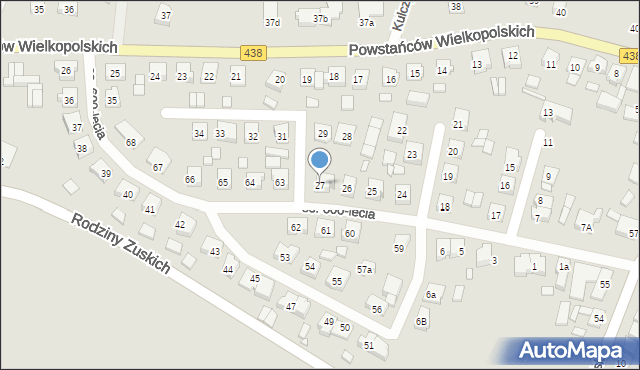 Borek Wielkopolski, Osiedle 600-lecia, 27, mapa Borek Wielkopolski