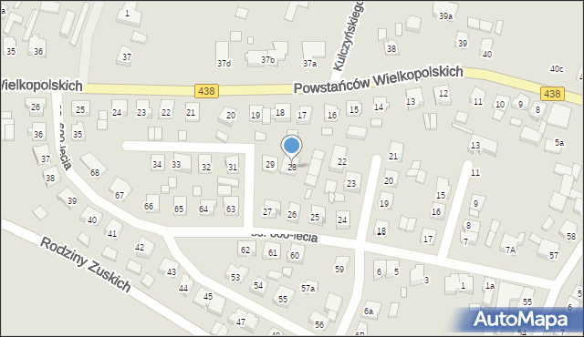 Borek Wielkopolski, Osiedle 600-lecia, 28, mapa Borek Wielkopolski