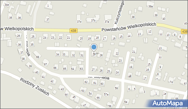 Borek Wielkopolski, Osiedle 600-lecia, 29, mapa Borek Wielkopolski