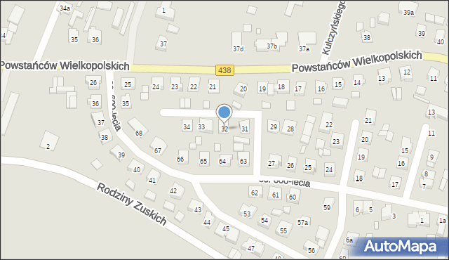 Borek Wielkopolski, Osiedle 600-lecia, 32, mapa Borek Wielkopolski