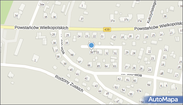 Borek Wielkopolski, Osiedle 600-lecia, 34, mapa Borek Wielkopolski