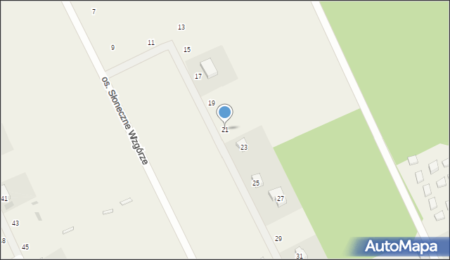 Borzechowo, Osiedle Słoneczne Wzgórze, 21, mapa Borzechowo