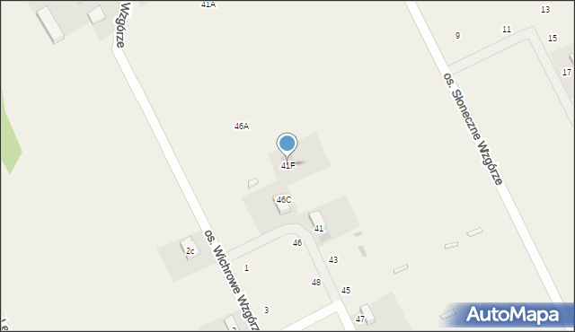 Borzechowo, Osiedle Wichrowe Wzgórze, 41F, mapa Borzechowo