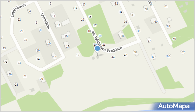 Borzechowo, Osiedle Wichrowe Wzgórze, 44a, mapa Borzechowo