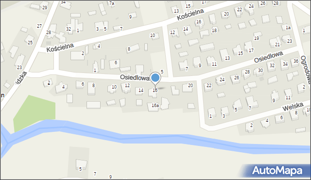 Bratian, Osiedlowa, 16, mapa Bratian