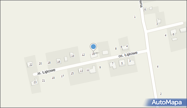 Brodnica, Osiedle Łąkowe, 10, mapa Brodnica