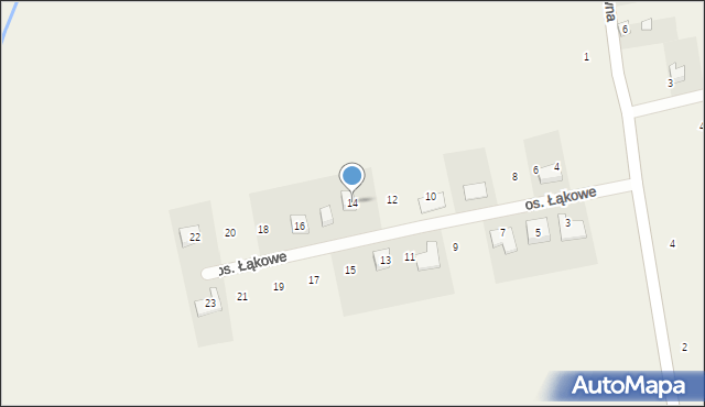 Brodnica, Osiedle Łąkowe, 14, mapa Brodnica