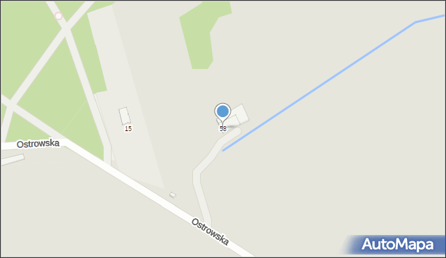 Brok, Ostrowska, 58, mapa Brok