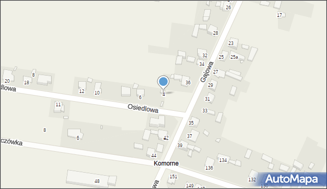 Brudzowice, Osiedlowa, 4, mapa Brudzowice