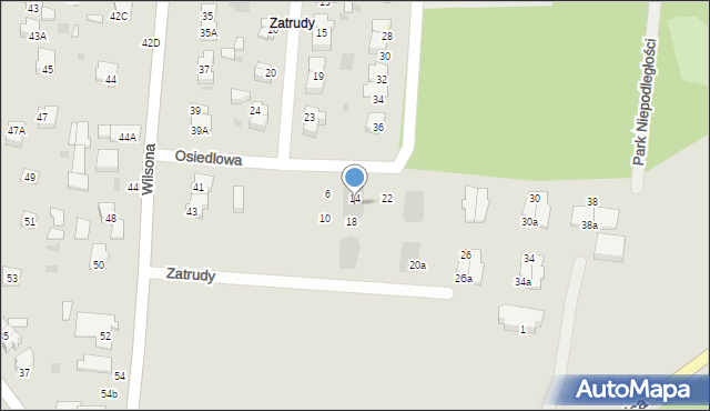 Brwinów, Osiedlowa, 14a, mapa Brwinów