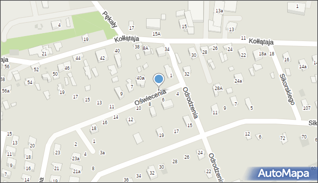 Brzesko, Oświecenia, 3, mapa Brzesko