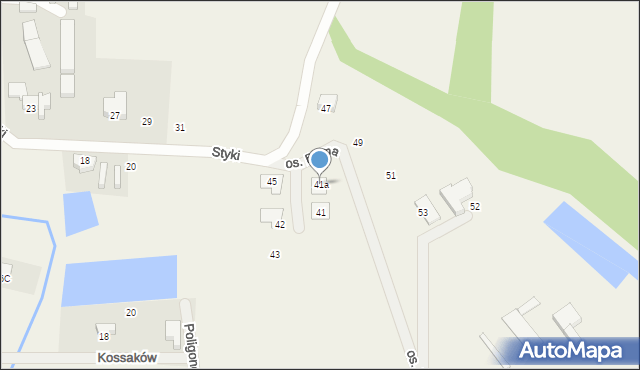 Brzezie k. Sulechowa, Osiedle Bema Józefa, gen., 41a, mapa Brzezie k. Sulechowa