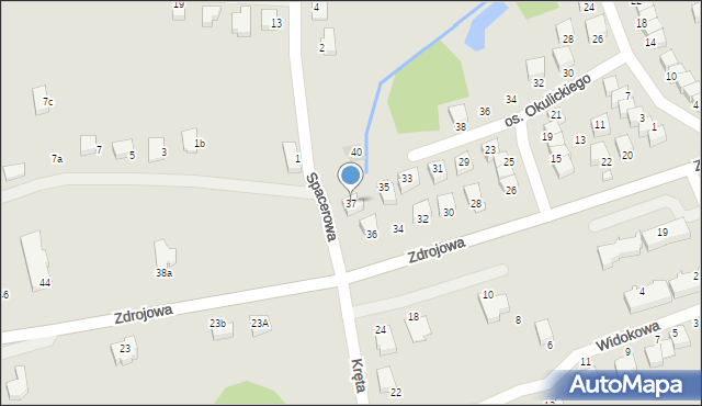 Brzozów, Osiedle Okulickiego Leopolda, gen., 37, mapa Brzozów