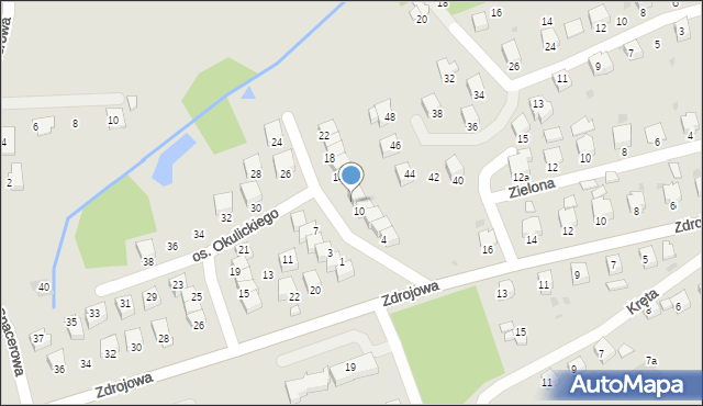 Brzozów, Osiedle Okulickiego-Niedźwiadka Leopolda, gen., 12, mapa Brzozów