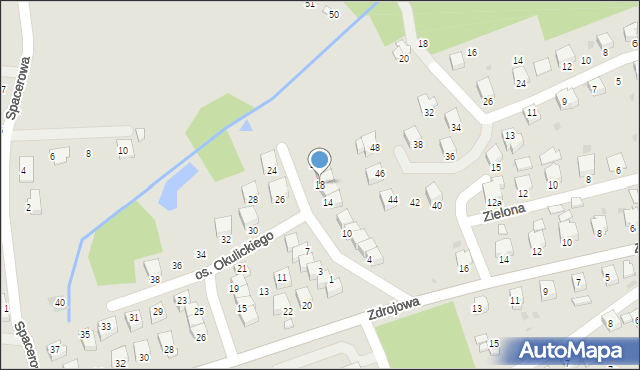 Brzozów, Osiedle Okulickiego-Niedźwiadka Leopolda, gen., 18, mapa Brzozów