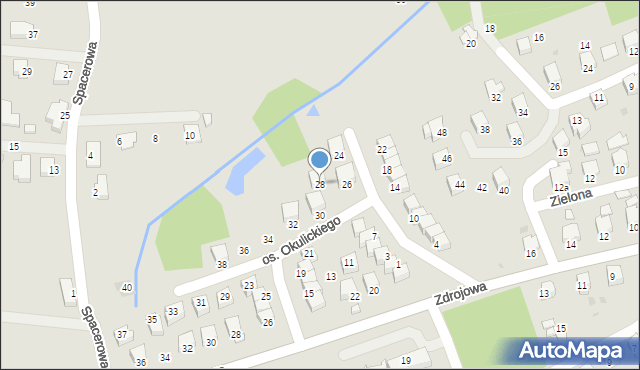 Brzozów, Osiedle Okulickiego-Niedźwiadka Leopolda, gen., 28, mapa Brzozów