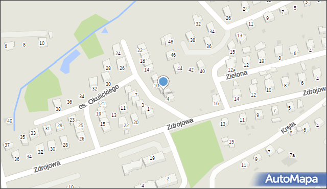 Brzozów, Osiedle Okulickiego-Niedźwiadka Leopolda, gen., 6, mapa Brzozów