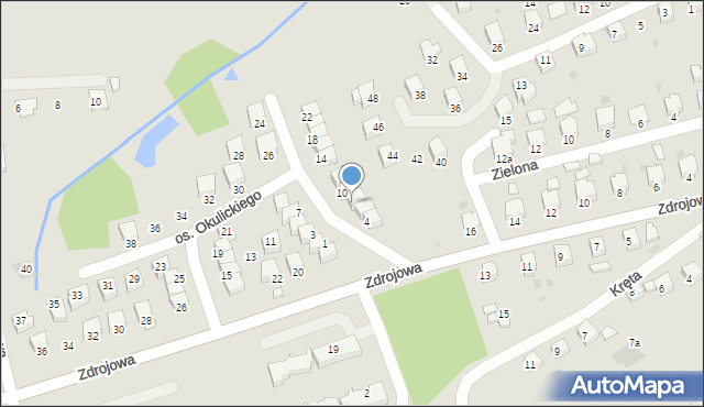 Brzozów, Osiedle Okulickiego-Niedźwiadka Leopolda, gen., 8, mapa Brzozów