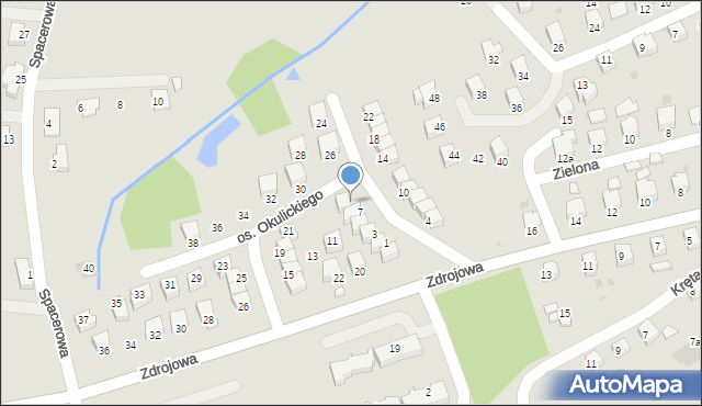 Brzozów, Osiedle Okulickiego-Niedźwiadka Leopolda, gen., 9, mapa Brzozów