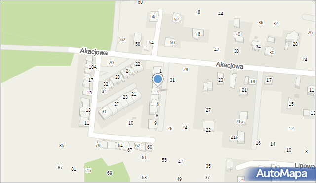 Brzozówka, Osiedle Ciche, 4, mapa Brzozówka