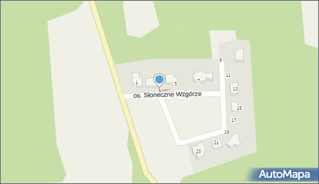 Buchałów, Osiedle Słoneczne Wzgórze, 3, mapa Buchałów