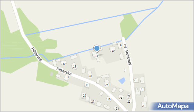 Bucze, Osiedle Rosówki, 11, mapa Bucze