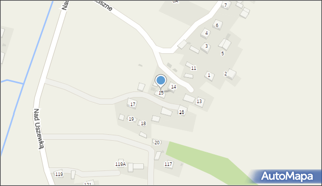 Bucze, Osiedle Zaciszne, 15, mapa Bucze