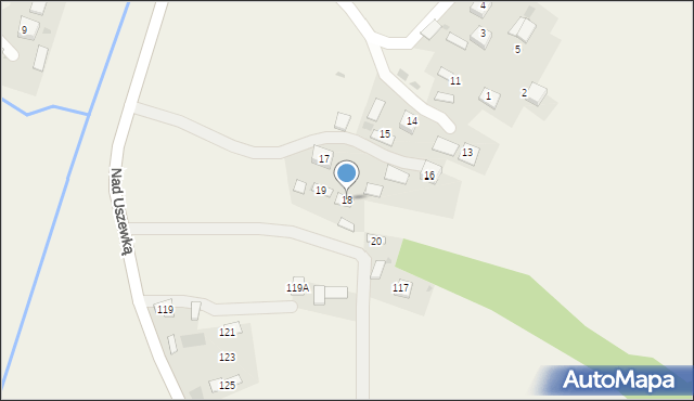 Bucze, Osiedle Zaciszne, 18, mapa Bucze