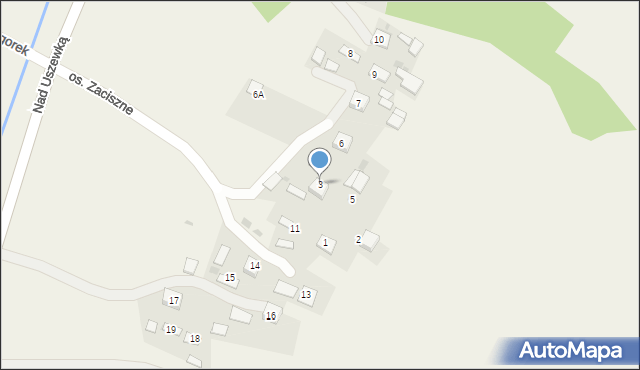 Bucze, Osiedle Zaciszne, 3, mapa Bucze