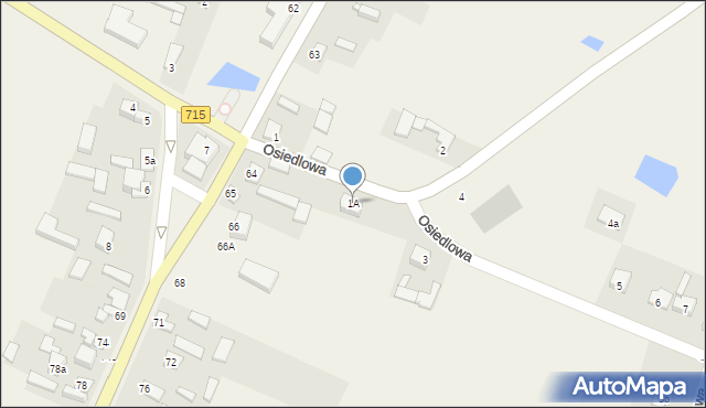 Budziszewice, Osiedlowa, 1A, mapa Budziszewice