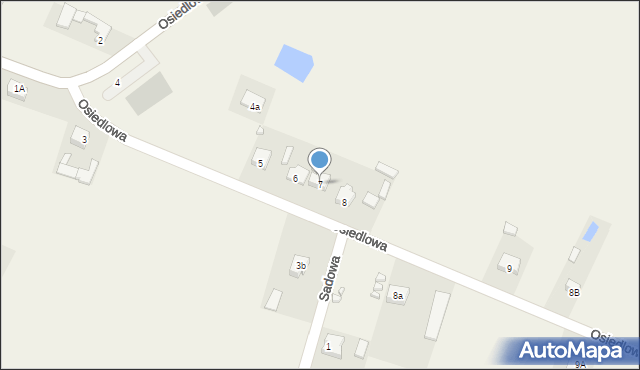 Budziszewice, Osiedlowa, 7, mapa Budziszewice