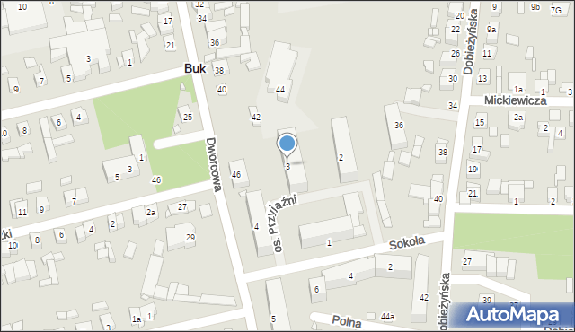 Buk, Osiedle Przyjaźni, 3, mapa Buk