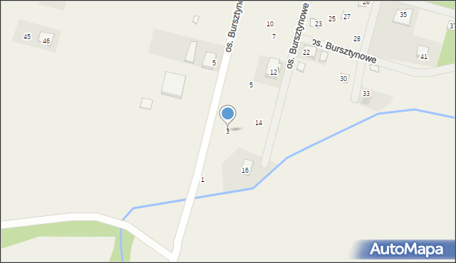 Bukowiec, Osiedle Bursztynowe, 3, mapa Bukowiec