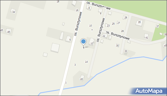Bukowiec, Osiedle Bursztynowe, 5, mapa Bukowiec