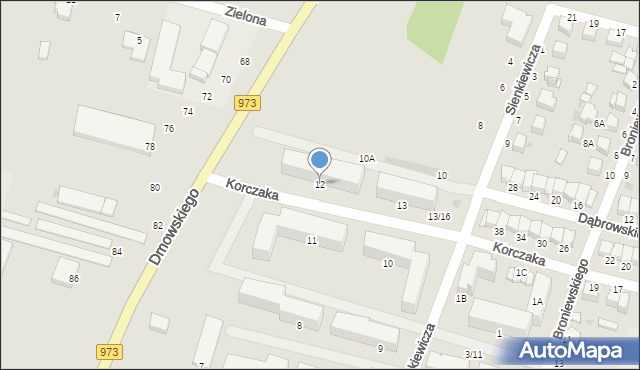 Busko-Zdrój, Osiedle Piłsudskiego Józefa, marsz., 12, mapa Busko-Zdrój
