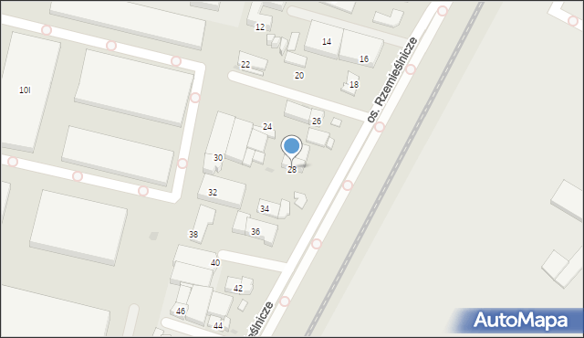 Bydgoszcz, Osiedle Rzemieślnicze, 28, mapa Bydgoszczy