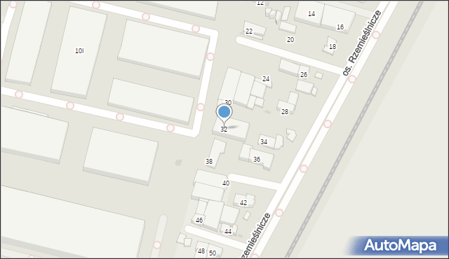 Bydgoszcz, Osiedle Rzemieślnicze, 32, mapa Bydgoszczy