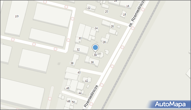 Bydgoszcz, Osiedle Rzemieślnicze, 34, mapa Bydgoszczy
