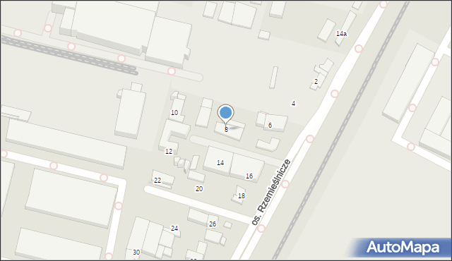 Bydgoszcz, Osiedle Rzemieślnicze, 8, mapa Bydgoszczy