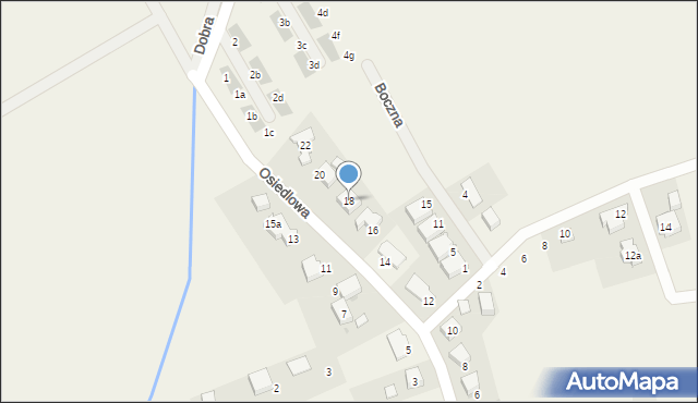 Byków, Osiedlowa, 18, mapa Byków