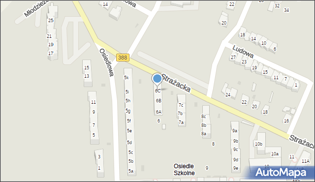 Bystrzyca Kłodzka, Osiedle Szkolne, 6C, mapa Bystrzyca Kłodzka
