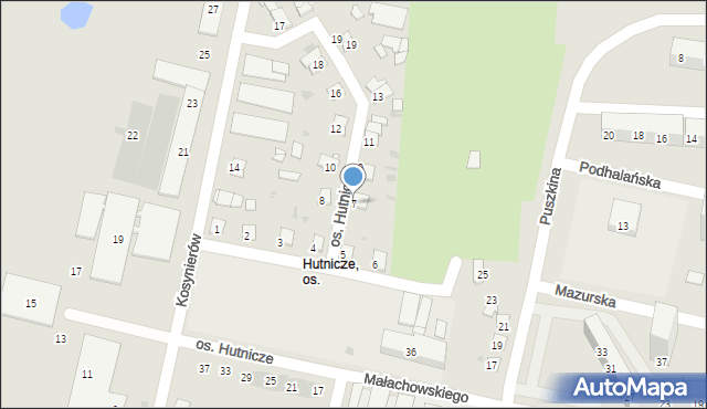 Bytom, Osiedle Hutnicze, 7, mapa Bytomia