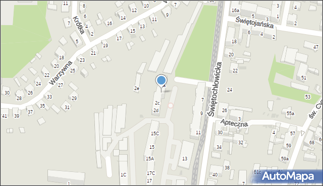 Bytom, Ostatnia, 2b, mapa Bytomia