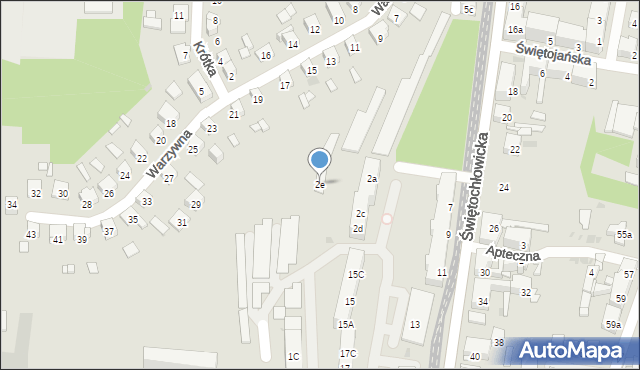 Bytom, Ostatnia, 2e, mapa Bytomia