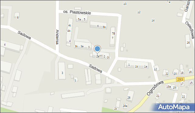 Bytom Odrzański, Osiedle Piastowskie, 2a, mapa Bytom Odrzański