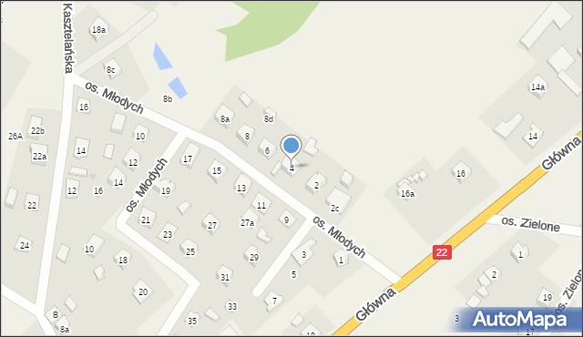 Bytonia, Osiedle Młodych, 4, mapa Bytonia